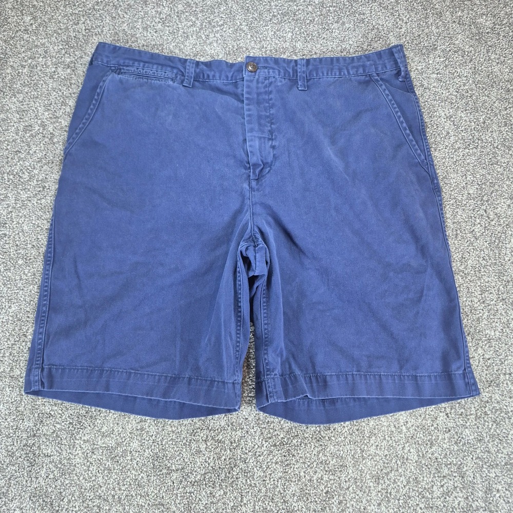 Polo Ralph Lauren Chino Shorts Mens 38 Navy Blue Relaxed Fit Stretch